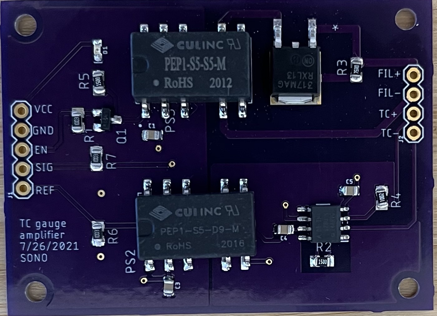 GitHub SONO641/vacuumgaugeamplifier amplifier board for